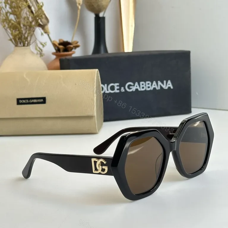 View 2 of Black Acetate Oversized Sunglasses â€“ Dolce & Gabbana Luxury Eyewear