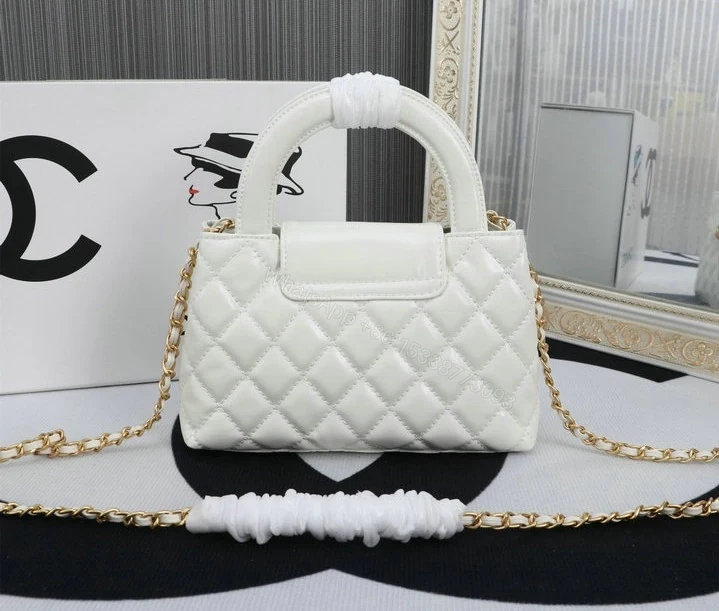 View 2 of Chanel Mini Kelly Shopping Tote Bag RW9QP22 – White