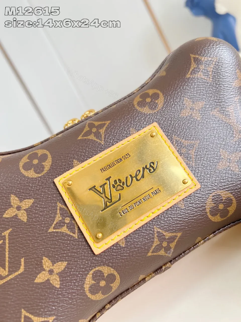 View 3 of Monogram Canvas Bone Bag: Luxe Everyday Chic