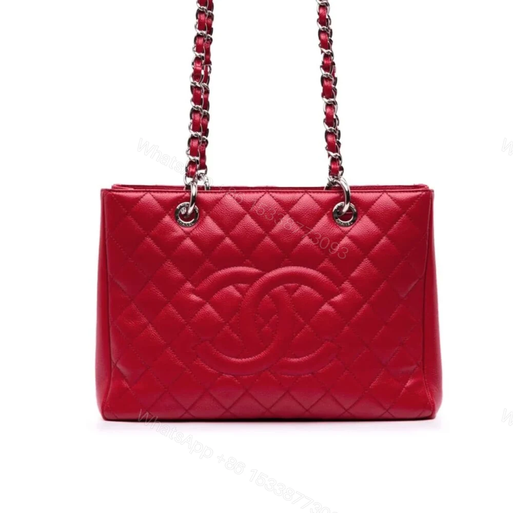 Chanel Grand Shopping Tote Red 33Cm — view 1