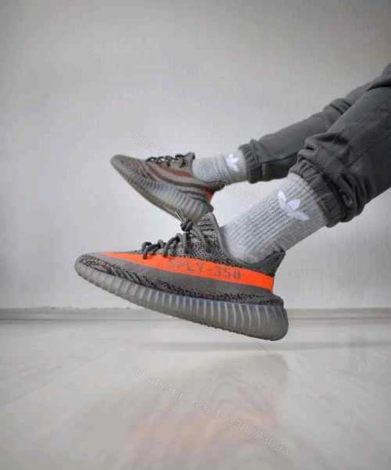 View 2 of First Copy Adidas Yeezy Boost 350 V2 Carbon Beluga Men’s Sneakers