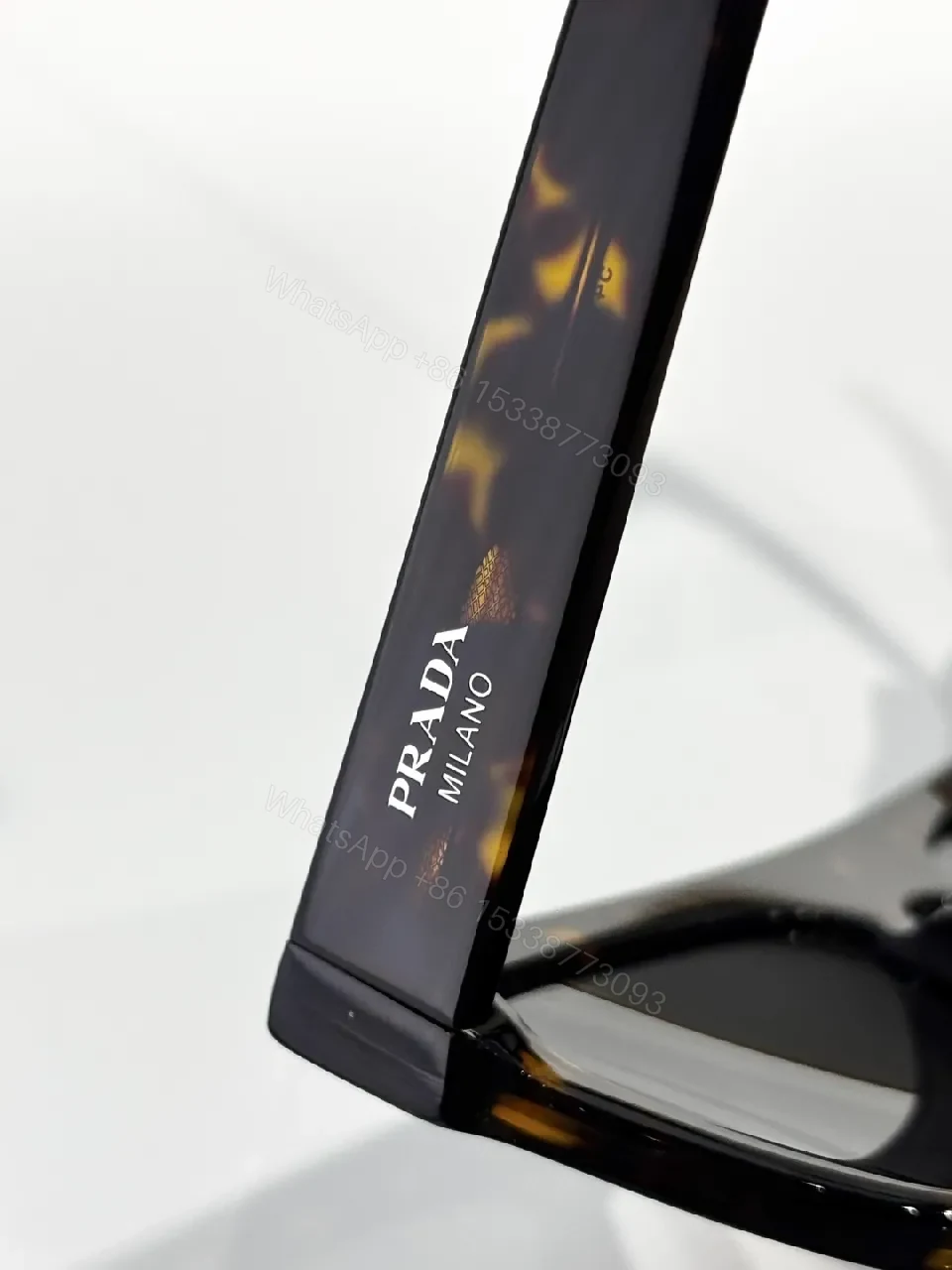 View 7 of Tortoise Shell Rounded-Square Sunglasses with Gradient Lenses