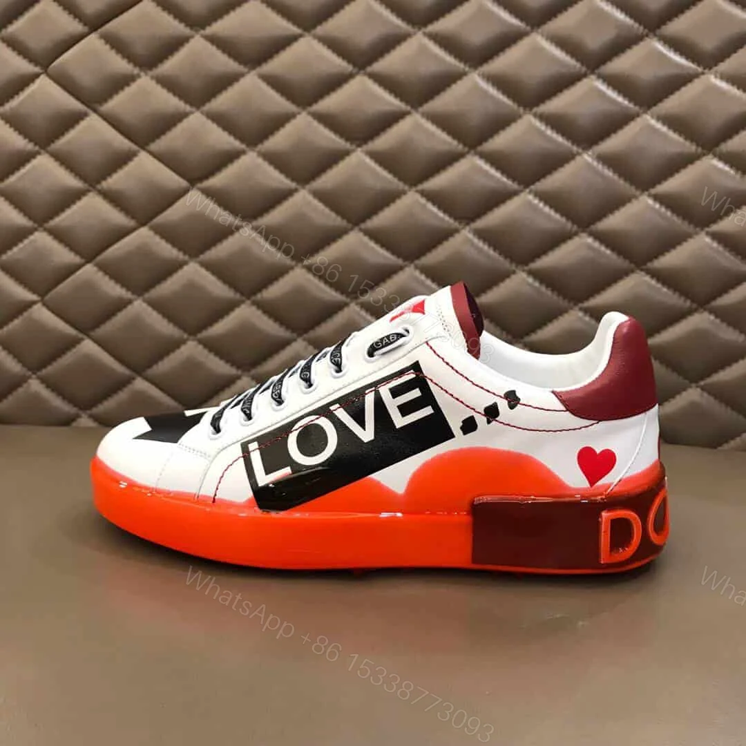 View 3 of DOLCE & GABBANA PORTOFINO MELT SNEAKERS IN PRINTED NAPPA CALFSKIN – DG16