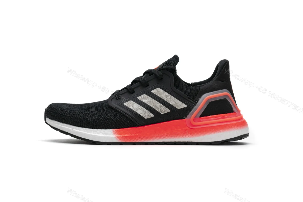 View 10 of Adidas Ultra Boost 20 Core Black Signal Coral EG0756