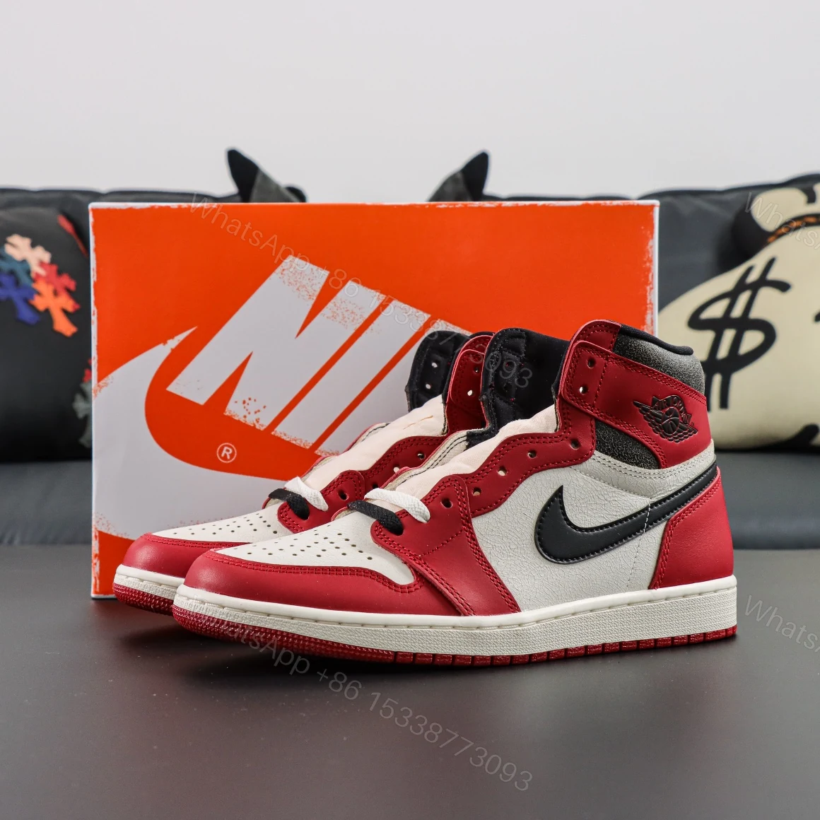 Jordan 1 Retro High OG “Chicago Lost and Found” Reps — view 1