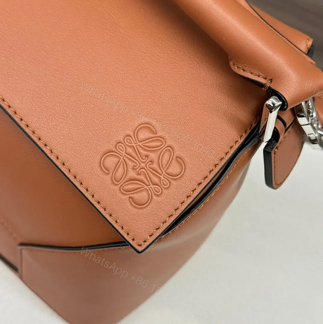 View 5 of LOEWE Puzzle Edge bag in tan calfskin