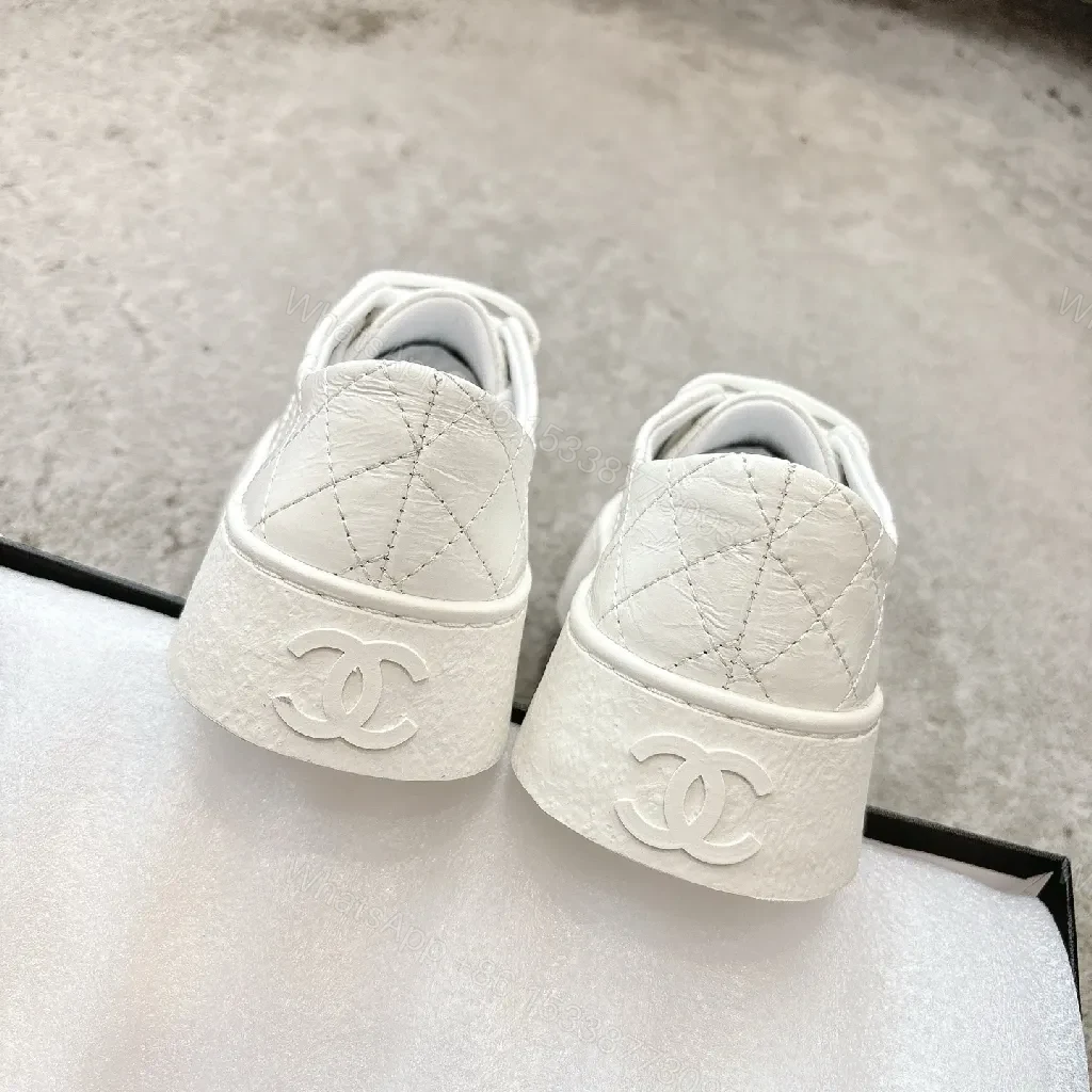 View 3 of White Quilted Leather Sneakers, Luxury Everyday Style, Cushioned Comfort