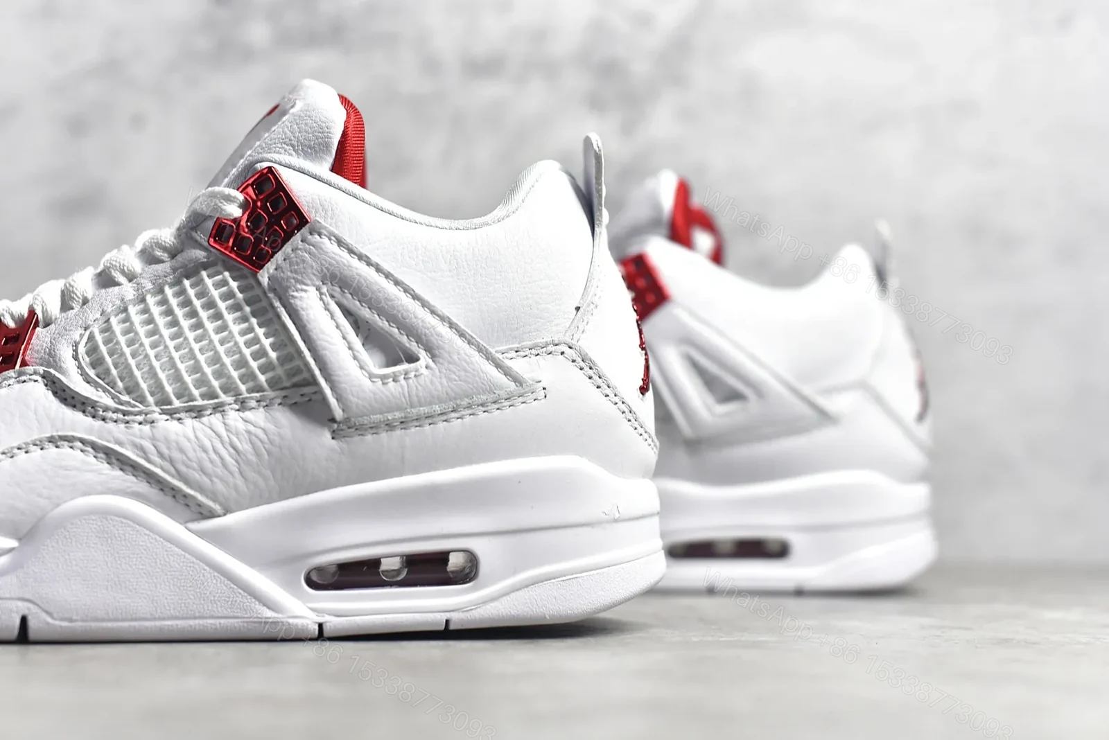View 4 of Air Jordan 4 Red Metallic Reps