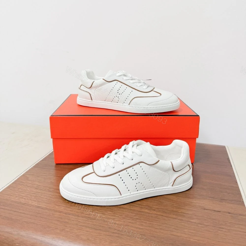 View 3 of Hermes Match Sneaker Blanc And Naturel