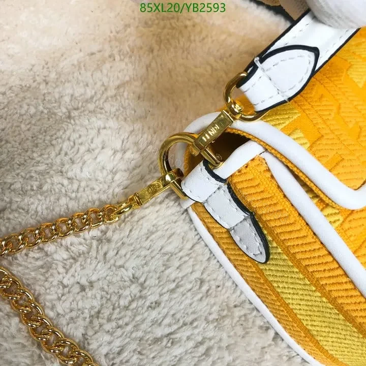 View 11 of Fendi Baguette Bag in Fish-Eye Motif Canvas YS24742 – Stylish Design