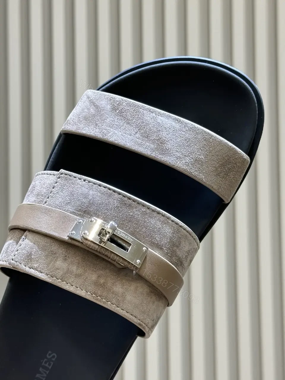 View 2 of Textured Straps Sandals - Luxe Comfort, Everyday Style