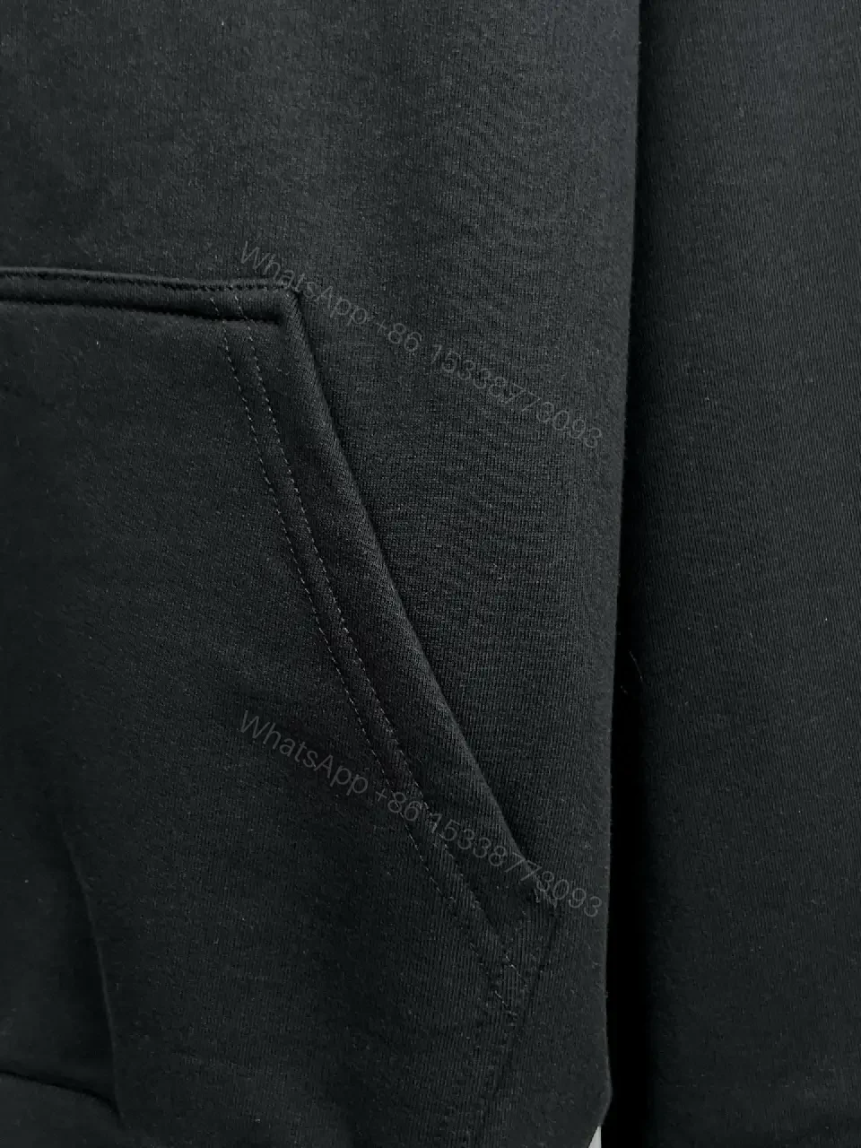 View 2 of Black Cotton-Blend Zip Hoodie, Minimalist Luxury, Everyday Comfort