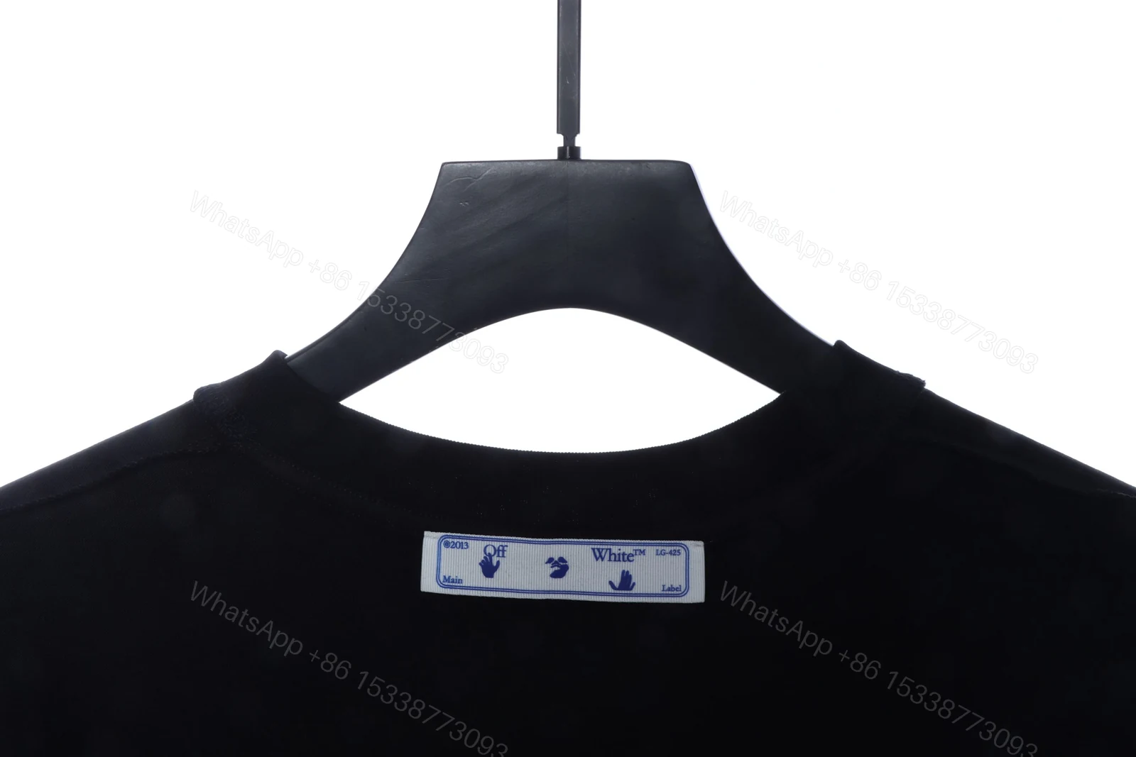 View 8 of Off-White Melting Arrow Print T-Shirt Black Grey