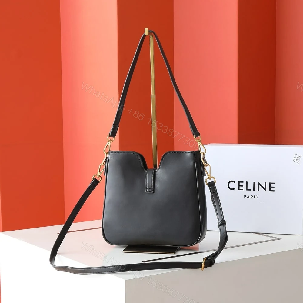 View 4 of CELINE SMALL CAMILLE 16 SOFT BAG BLACK 24CM 120693FX9 38NO