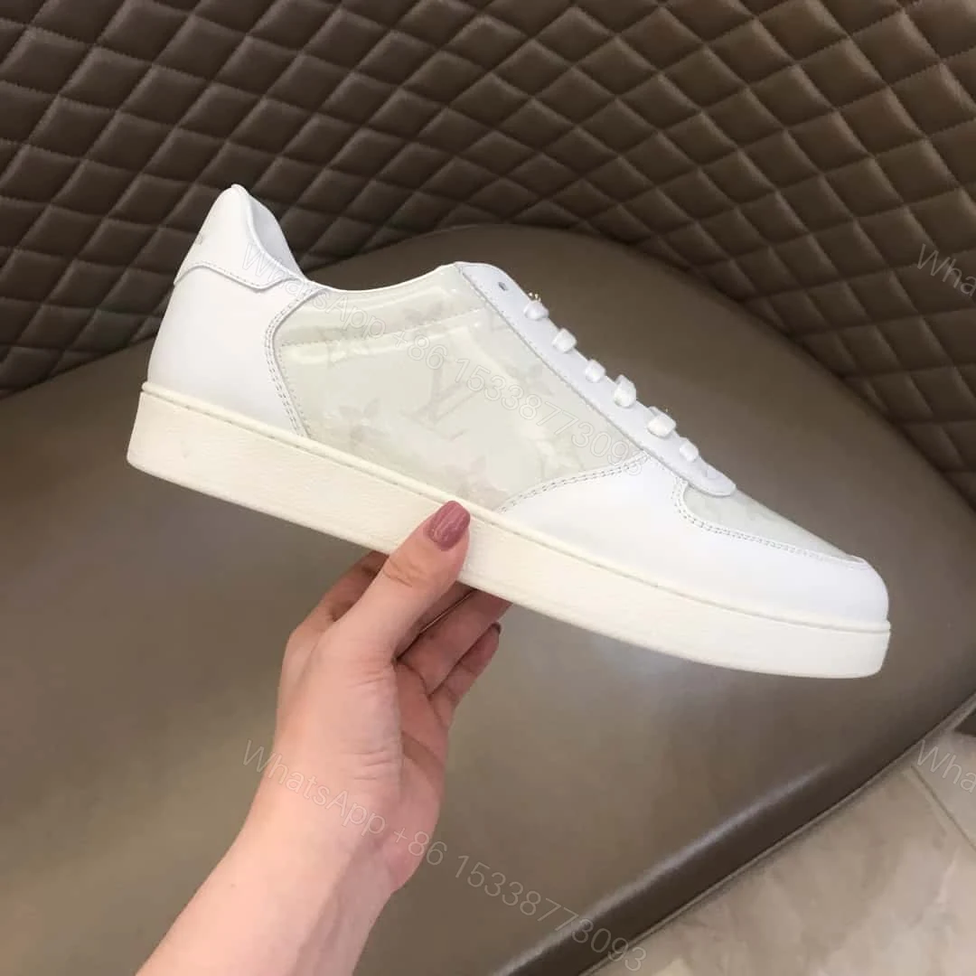 View 2 of LOUIS VUITTON WHITE MONOGRAM TRANSPARENT RIVOLI SNEAKER – LV40
