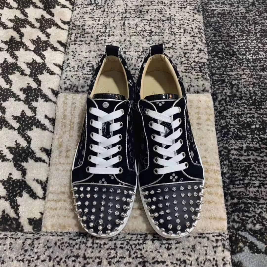 View 2 of CHRISTIAN LOUBOUTIN LOUIS JUNIOR SPIKES ORLATO MEN’S FLAT – CL67
