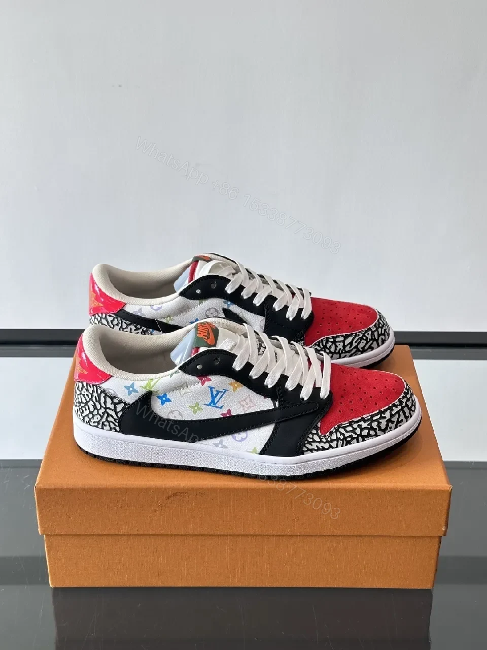 Colorful Premium Detailing High-Top Sneakers — view 1