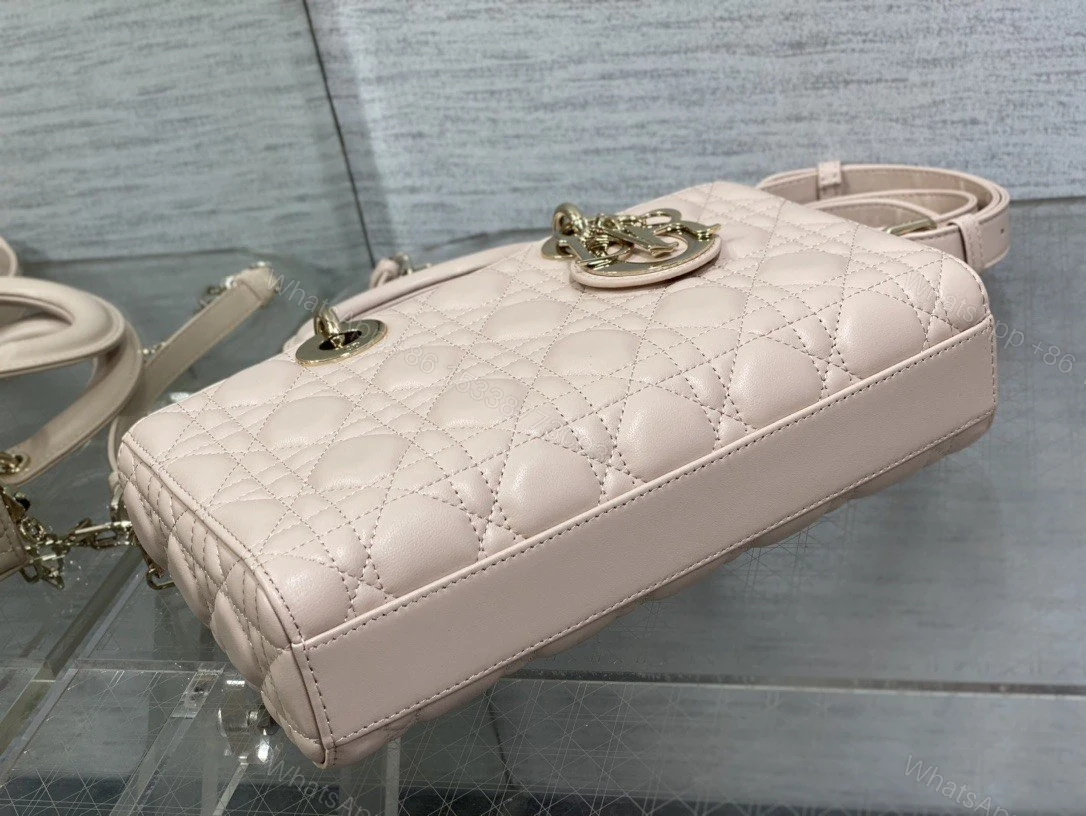 View 2 of Dior Lady Dior Alligator Pink