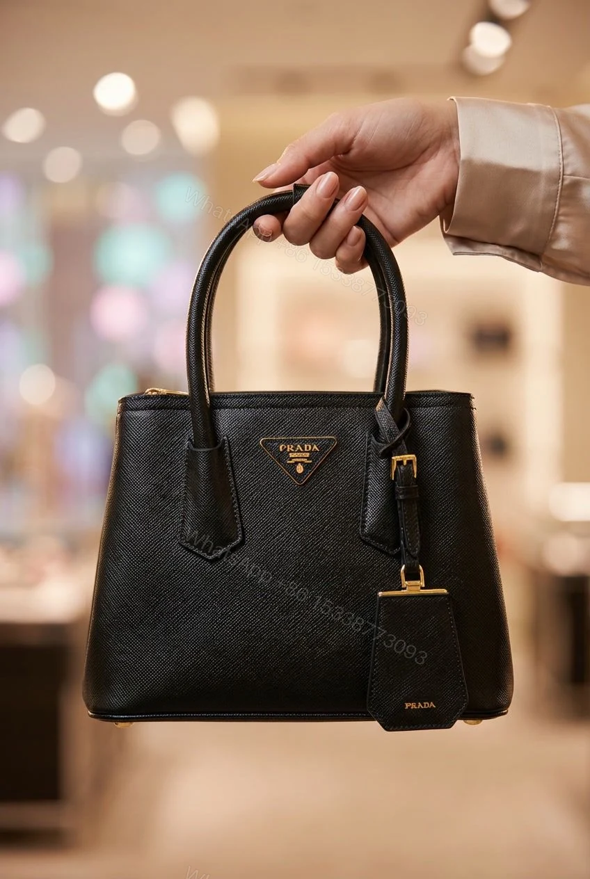 View 9 of Prada Double Saffiano Leather Tote Bag First Copy | AAA+ Replica