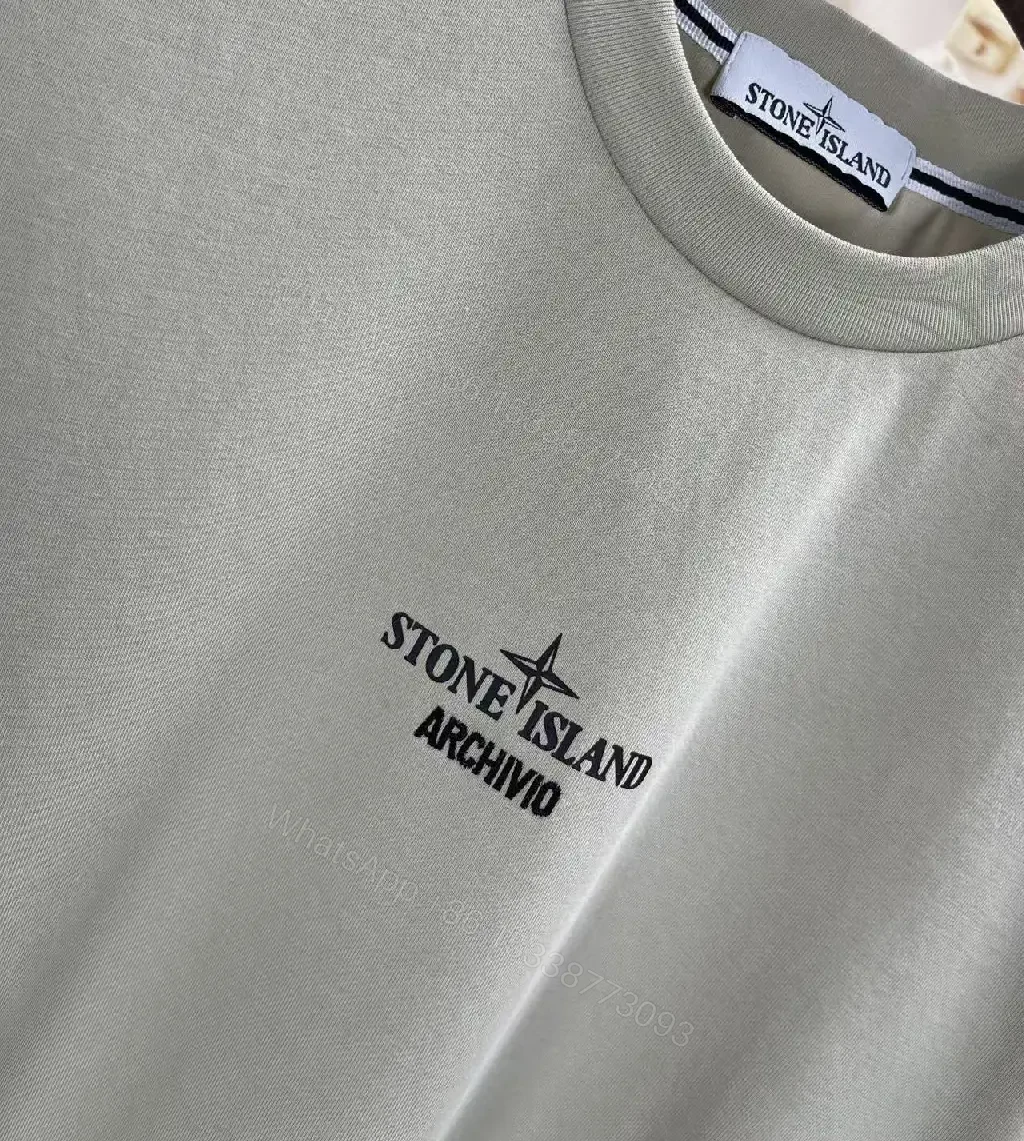 View 10 of Stone Island Archive-Inspired Minimalist Logo Tee: Subtle Comfort