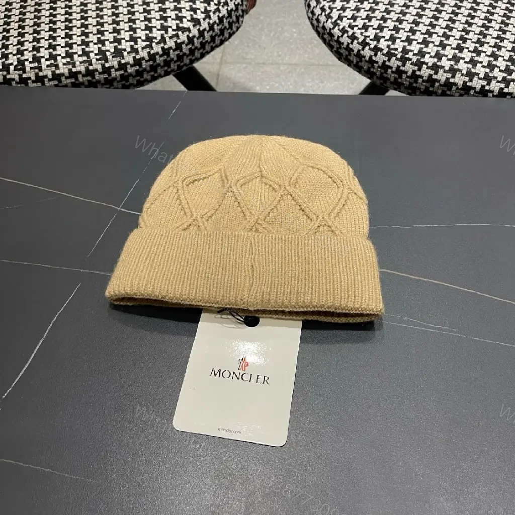 View 6 of Cozy Knit Beanie Camel Knit Style Warmth Cap - Everyday Luxury