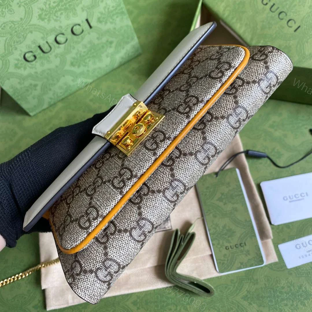 View 2 of Gucci Clutch Women’s Crossbody Bag with High Quality Monogram Pattern 19x10cm