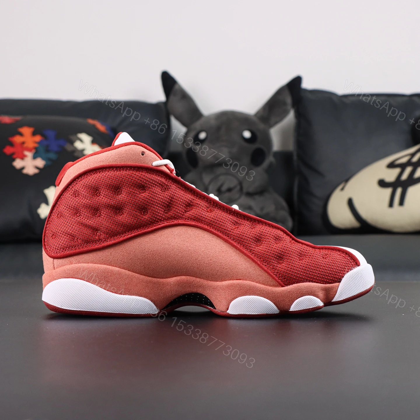 View 2 of Air Jordan13 Retro Dune Red Reps
