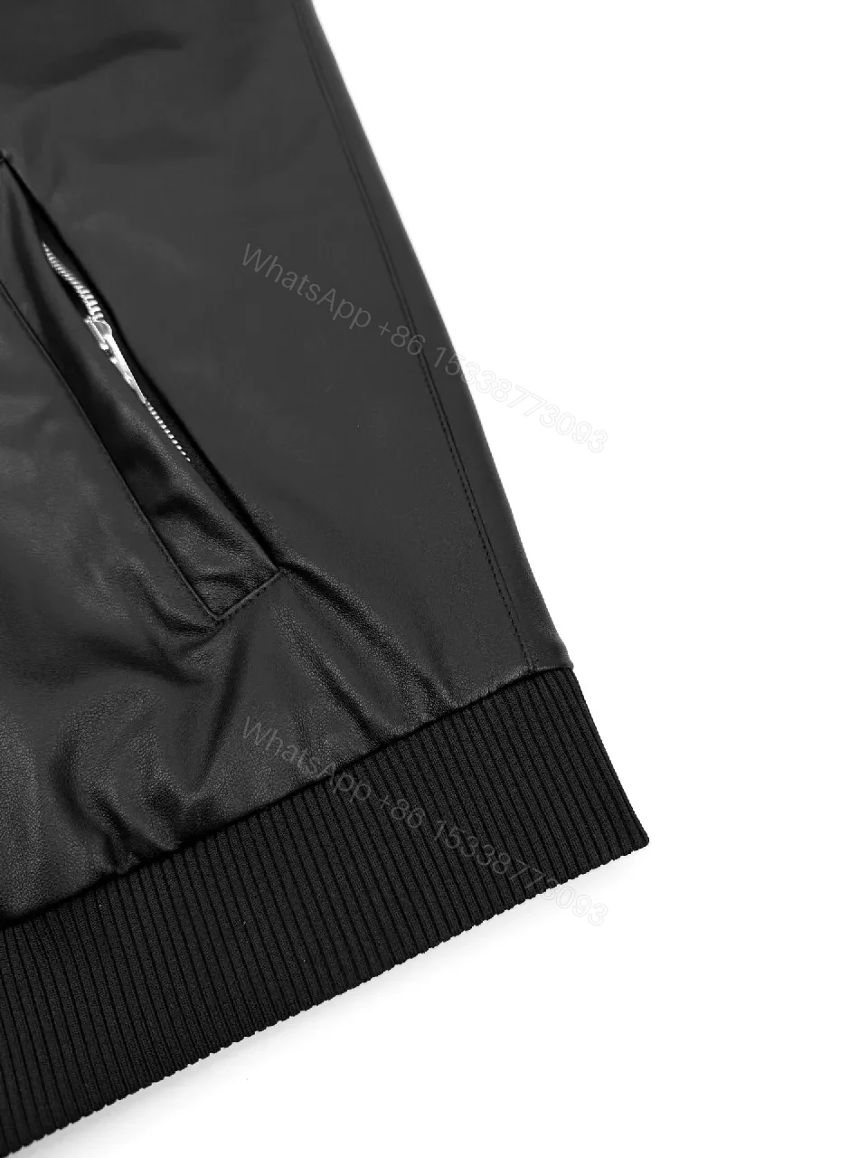 View 4 of Minimalist Black Bomber with Subtle Luxury Detail Jacket
