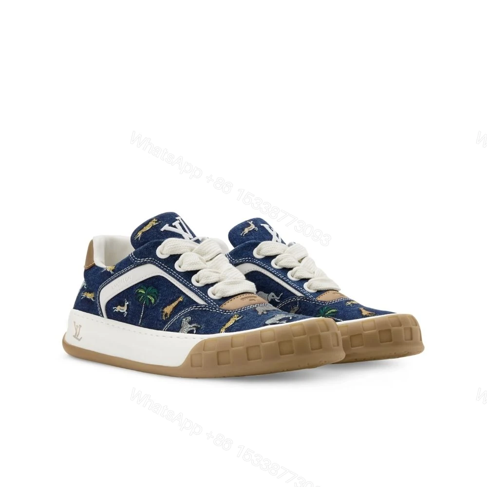 Louis Vuitton LV The Darjeeling Limited LV Tilted Sneaker Blue 1AJTLH — view 1