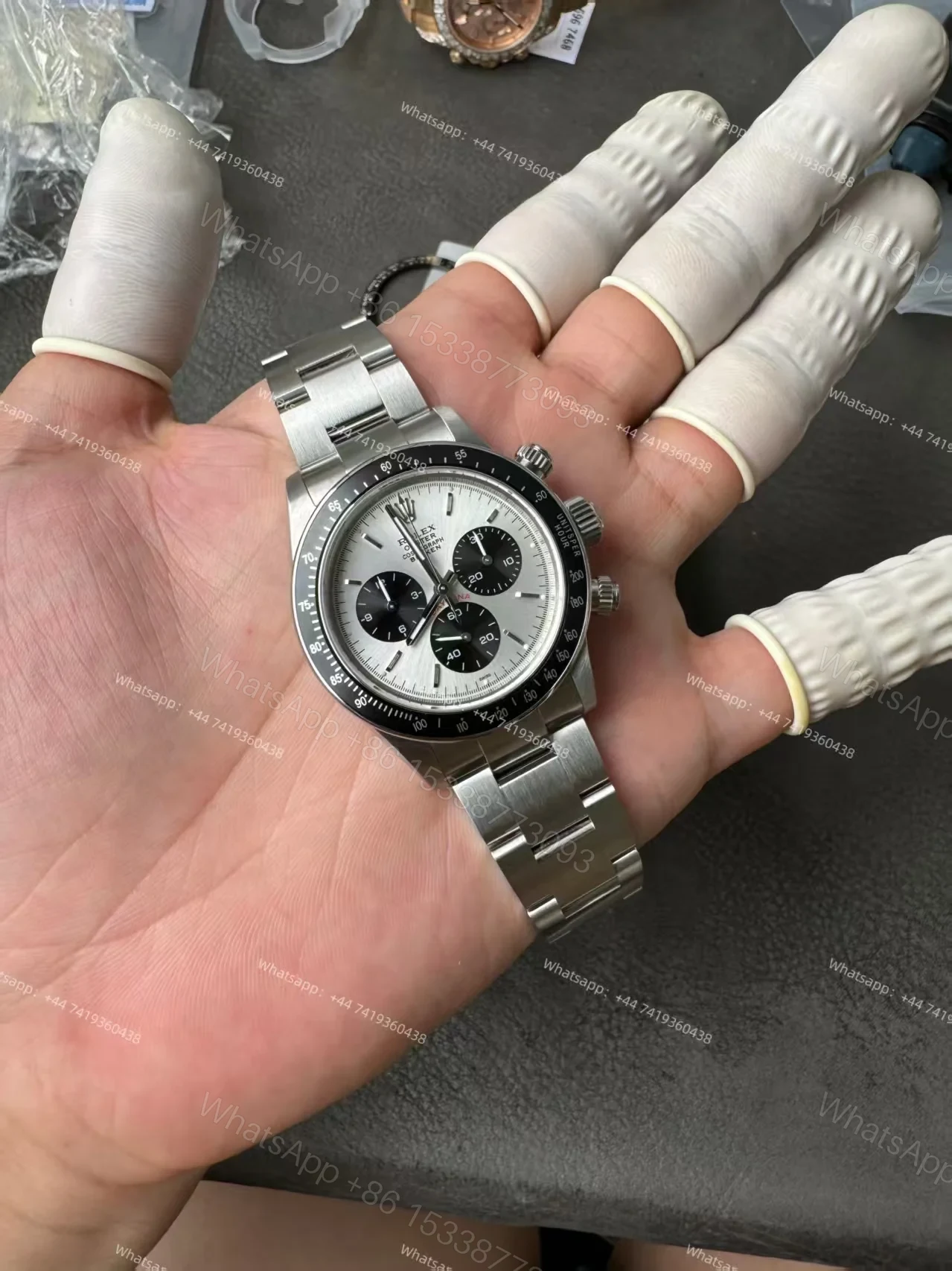 View 4 of Rolex Daytona 116500 Panda Customization Blaken Paul Newman 4130 Movement Best Super Clone