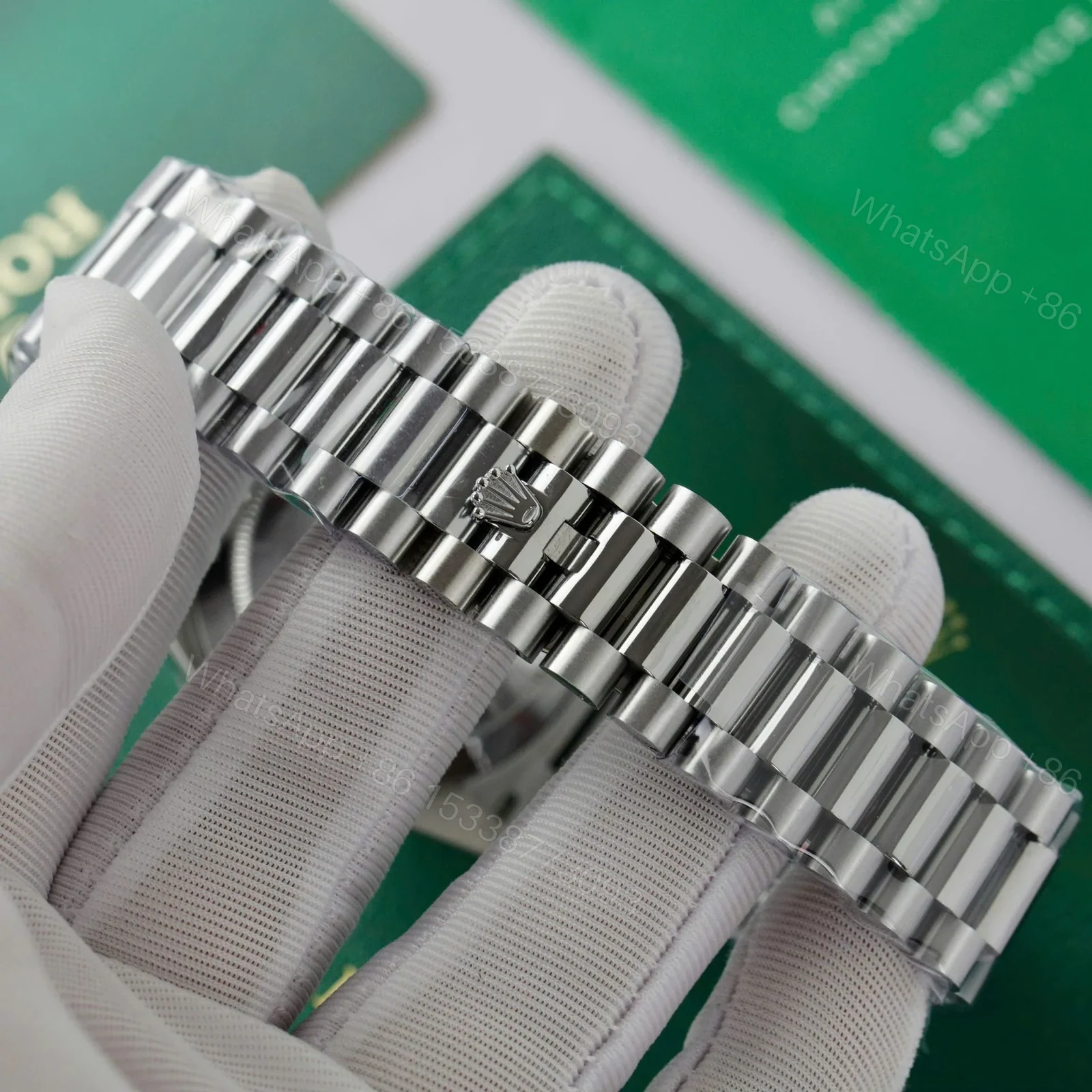 View 10 of Superclone Rolex Day-Date Bright Blue Diamond Dial 128239-0069 36 mm