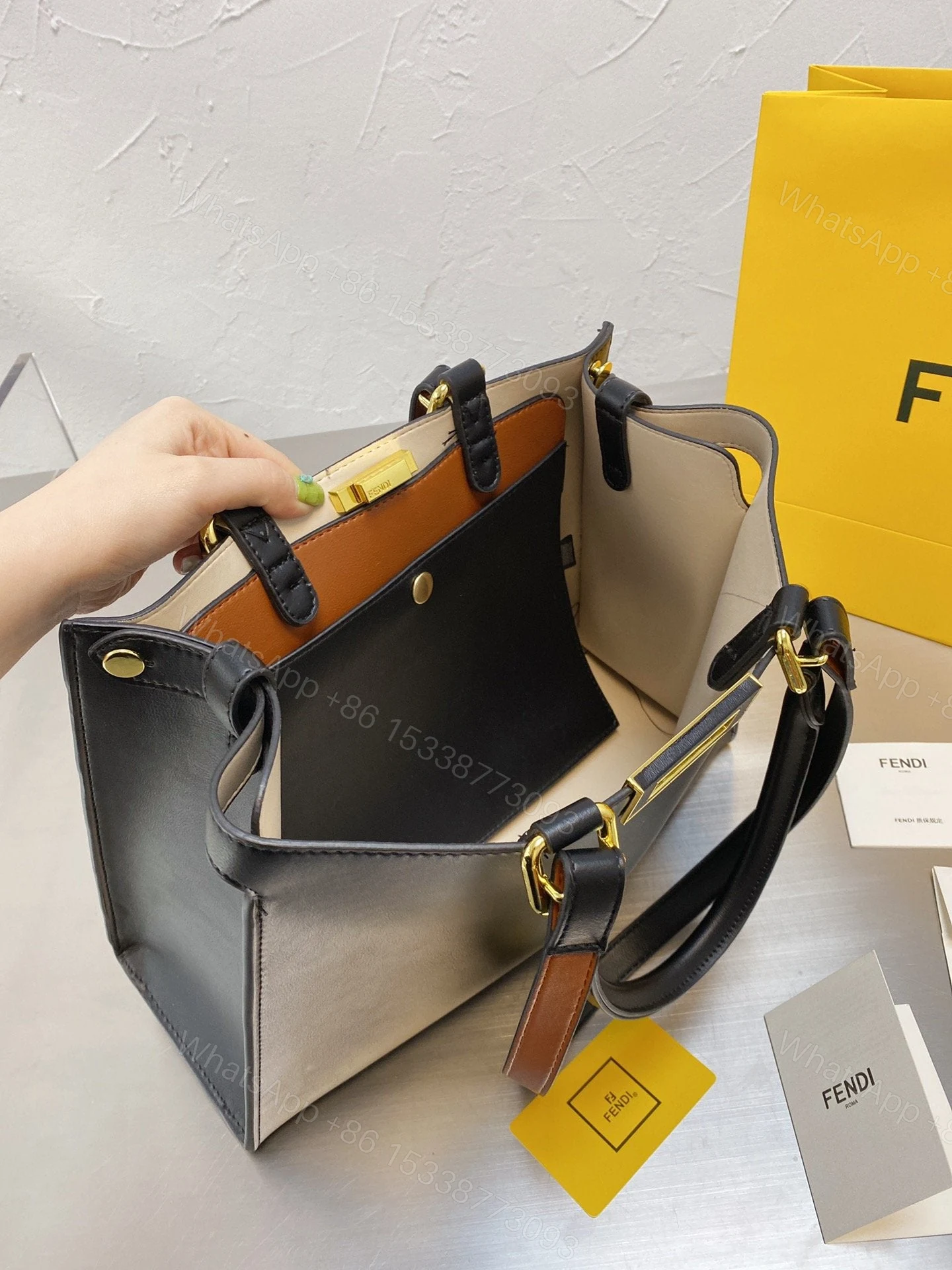 View 2 of Fendi Peekaboo X Tote
