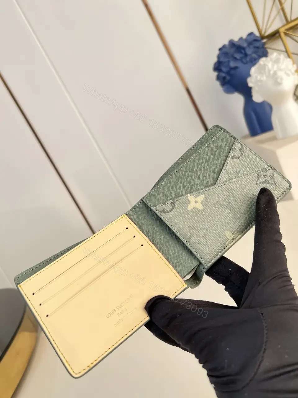 View 4 of Monogram Wallet: Compact, Luxe, Everyday Essential