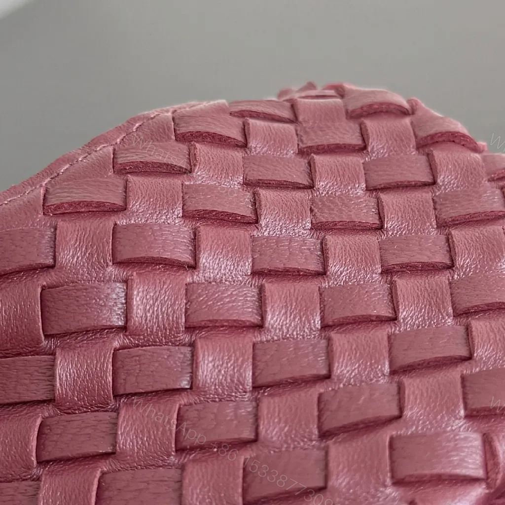 View 7 of Textured Plum Mini Bag: Handwoven Leather, Luxe Compact