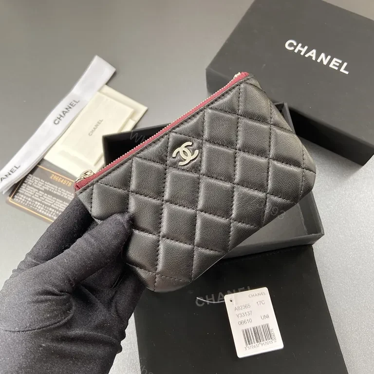 View 5 of Chanel-Inspired Black Quilted Wallet: Compact Luxury Accessory