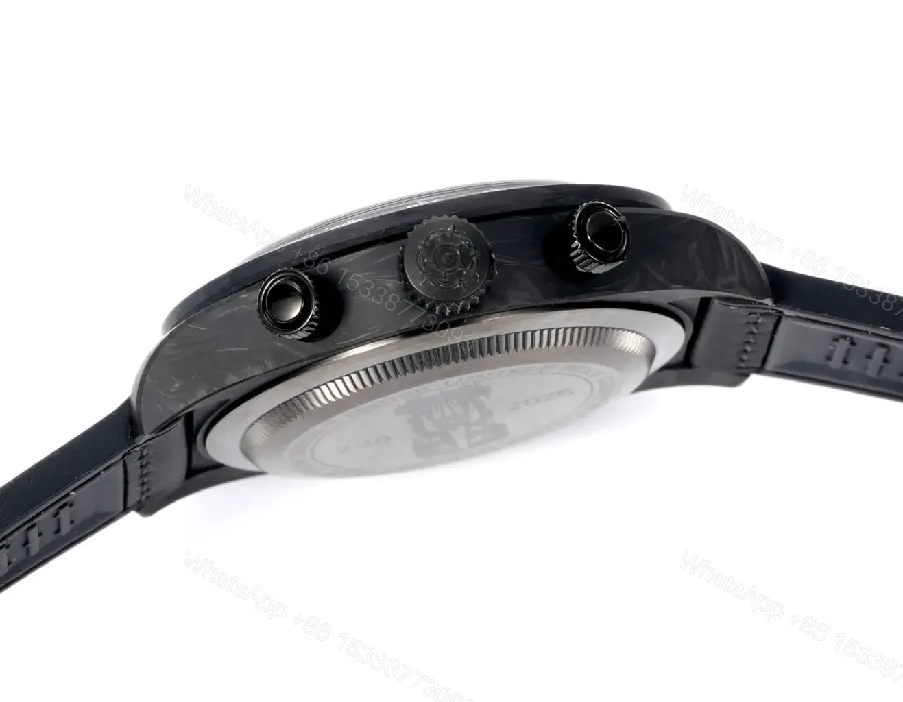 View 7 of Tudor R29 Biwan Red Accent Chronograph Black Strap Premium 42MM M7937KN-0001