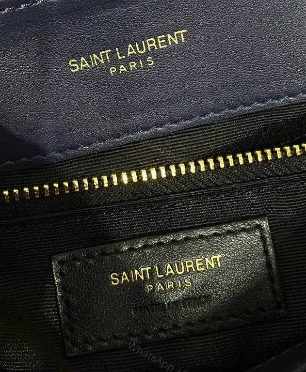 View 8 of Navy MatelassÃ© Loulou Shoulder Bag â€“ Day-to-Night Flex
