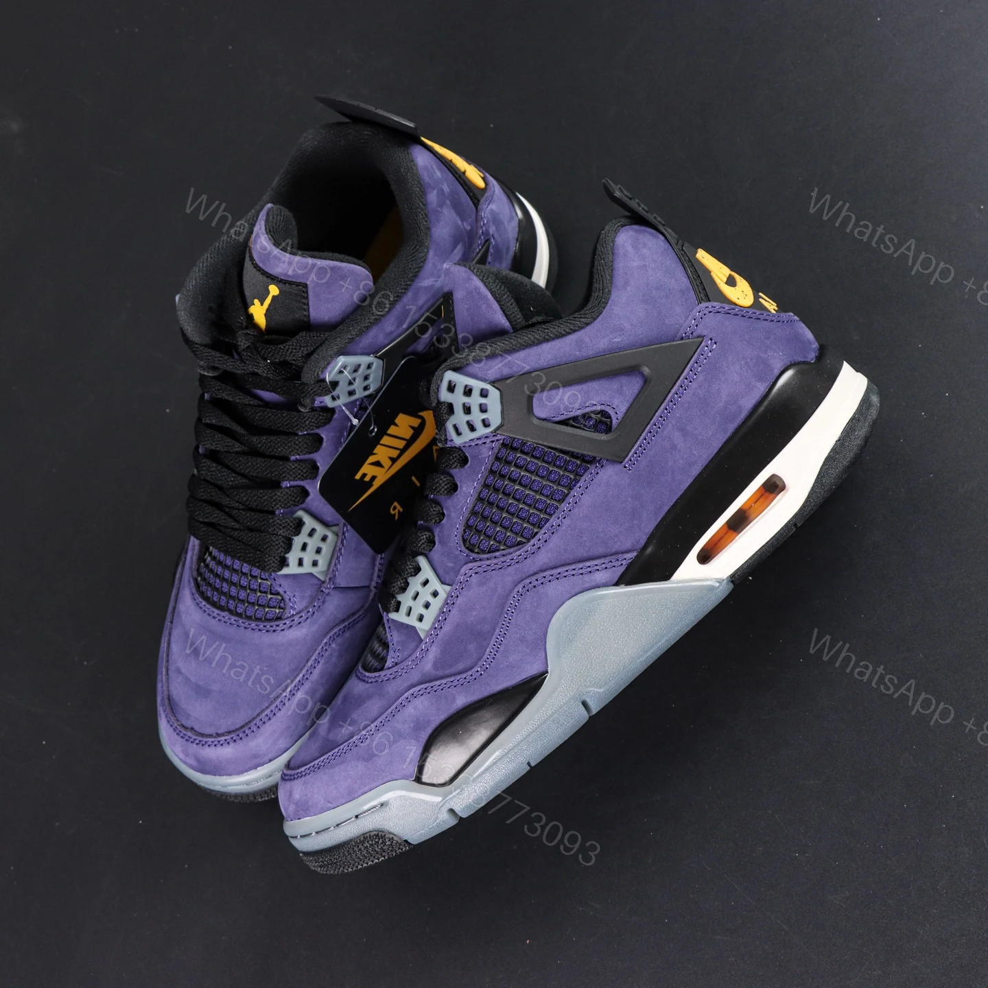 View 8 of Air Jordan 4 Lakers “Imperial Purple” Reps