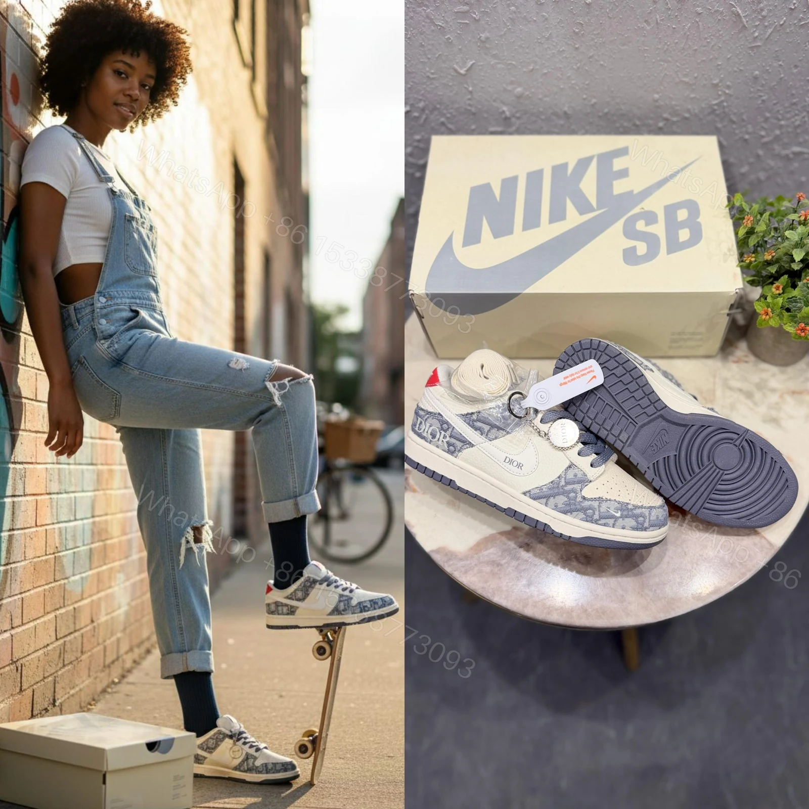 View 3 of First Copy Nike SB Dunk Dior 2025 Shoes