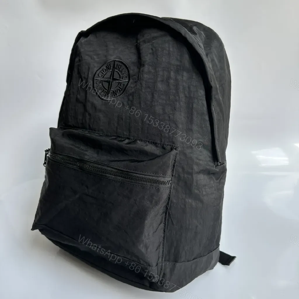View 6 of Olive Stone Texture Backpack: Durable Everyday Carrier