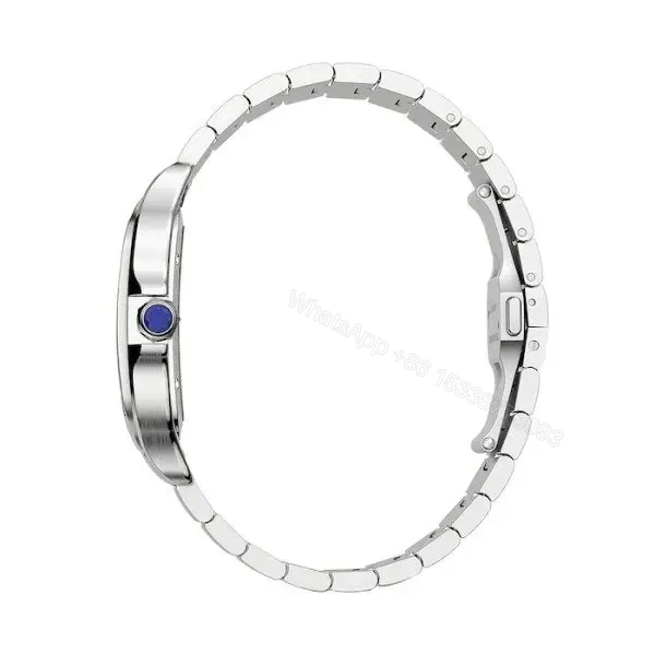 View 5 of Replica Cartier Santos de Cartier Men Automatic Silver Stainless Steel Watch WHSA0015