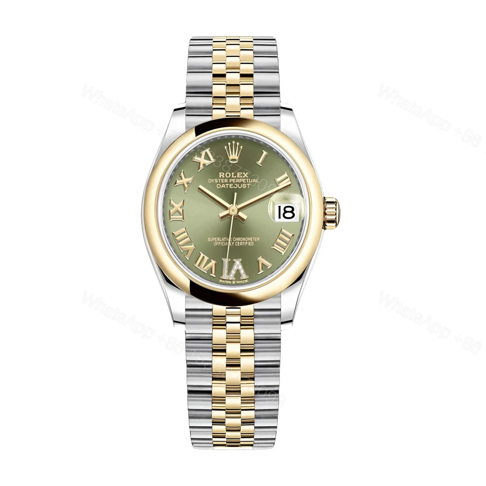 Datejust Green Roman Replica — view 1
