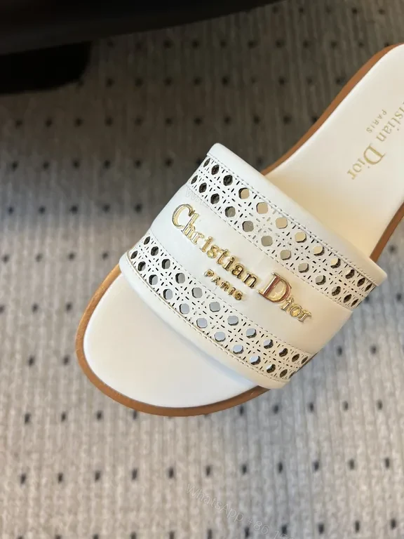 View 6 of Chic Perforated Slides: Designer-Inspired Comfort Footwear