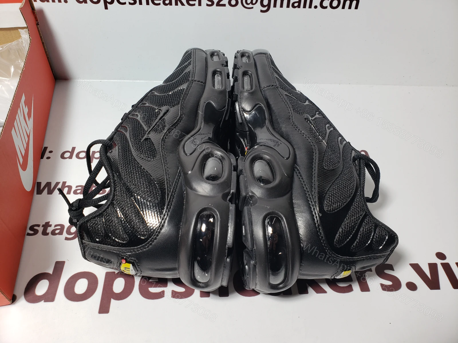 View 4 of Nike Fake Air Max Plus Triple Black 604133-050