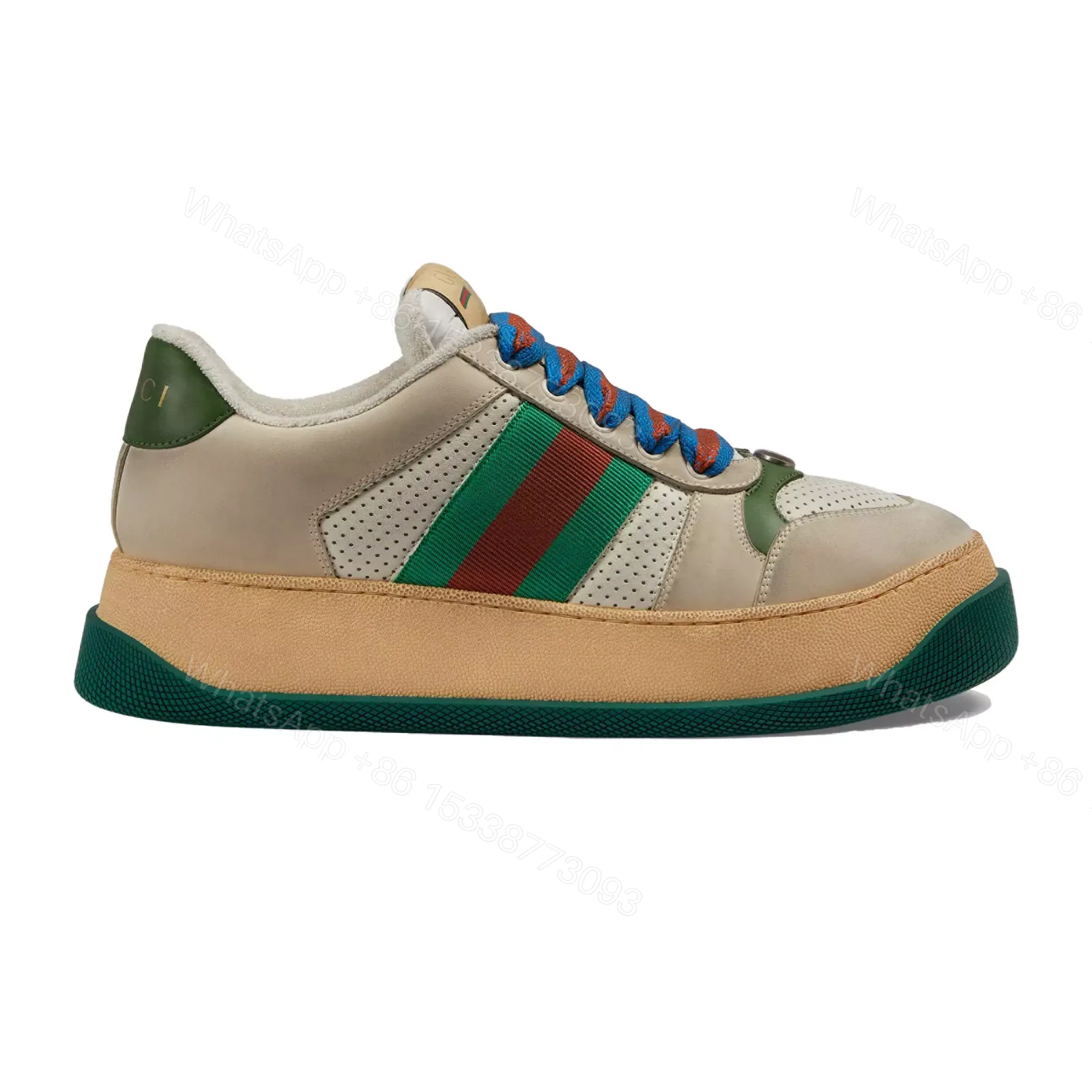 GUCCI SCREENER TRAINER SNEAKERS WITH WEB – GC176 — view 1