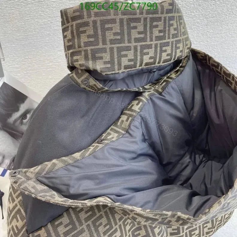 View 4 of Fendi Canvas Ski Winte Jacket YT441