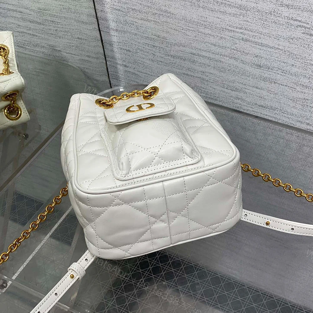 View 5 of Dior Small Dior Caro Multicarry Backpack with Chain(HIGH-END GRADE)