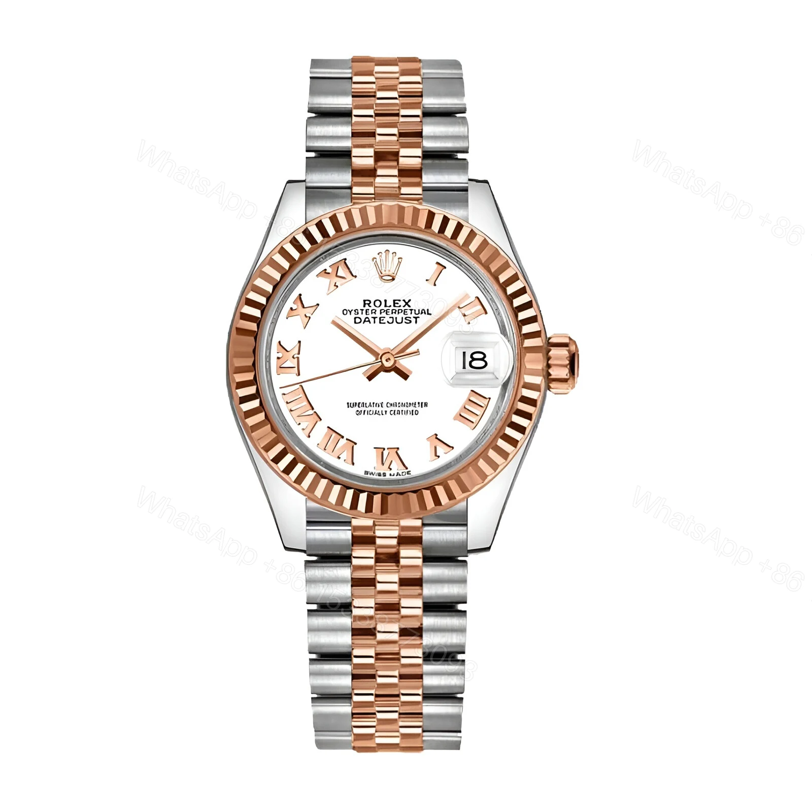 Rolex Datejust White Dial Replica — view 1