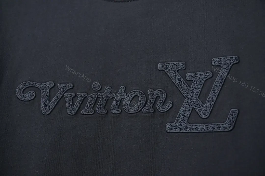 View 6 of Dark Luxury T-Shirt with Embroidered Logo - Premium Everyday Tee