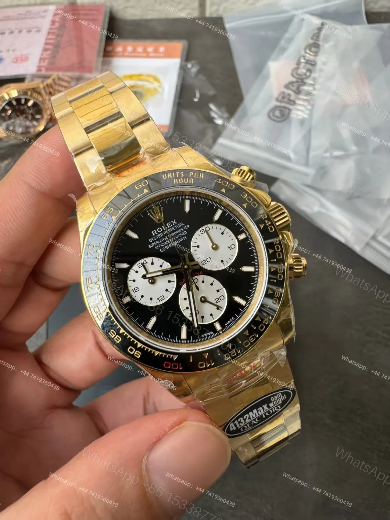 View 10 of Rolex Super Clone Daytona Le Mans 126528LN Gold 4132 Movement